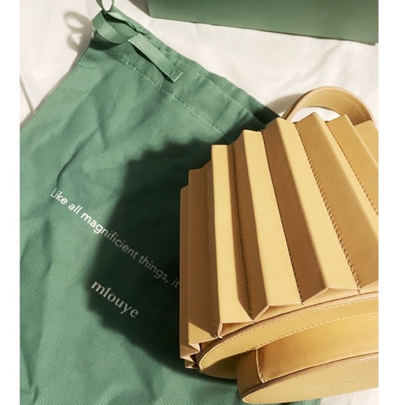 Mlouye | Mini Lantern Bag Pleated - Champagne | brand new - Picture 3 of 8
